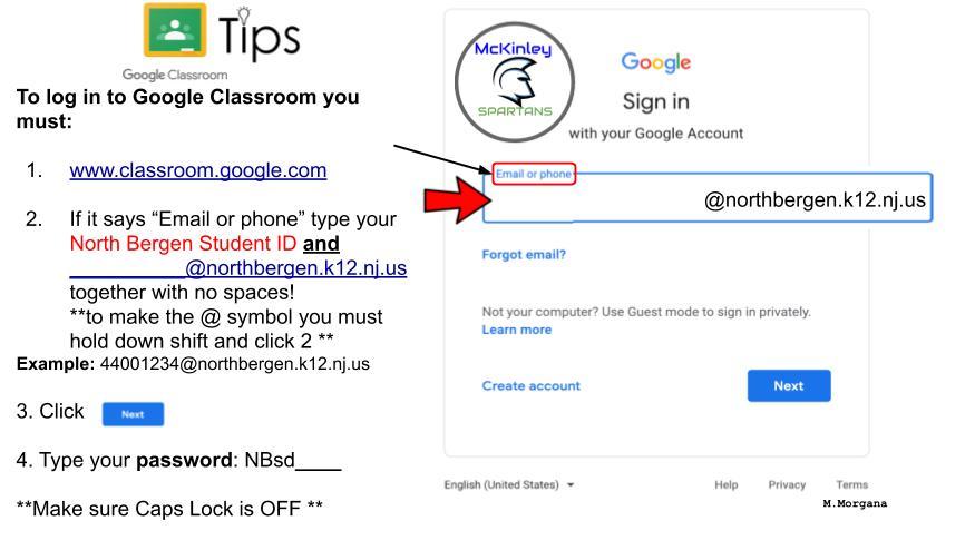 google classroom directions